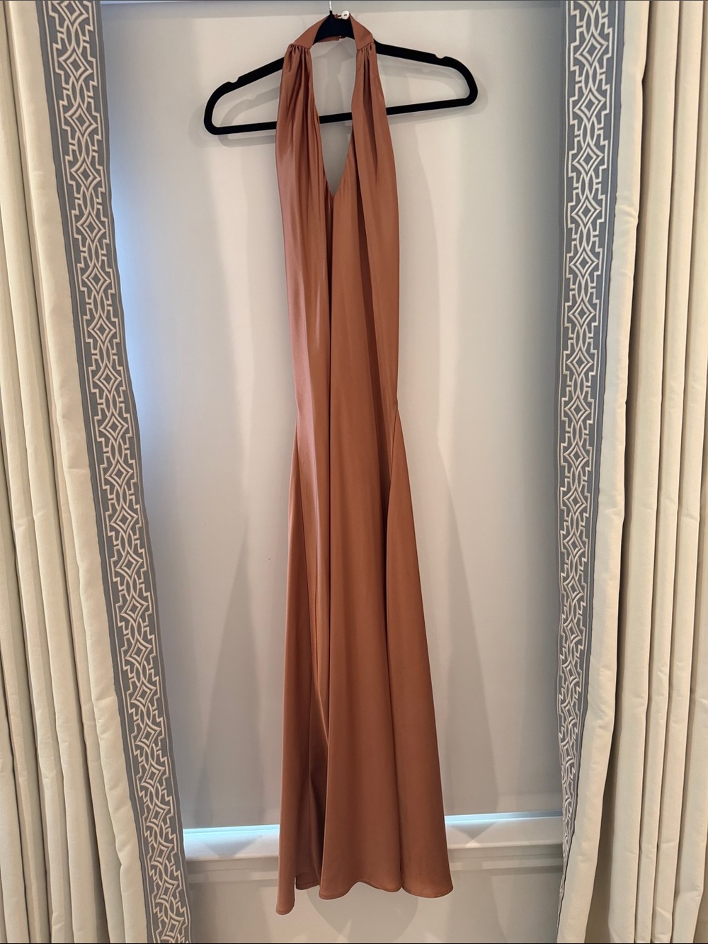 Show Me Your Mumu Rust Halter Midi Dress
